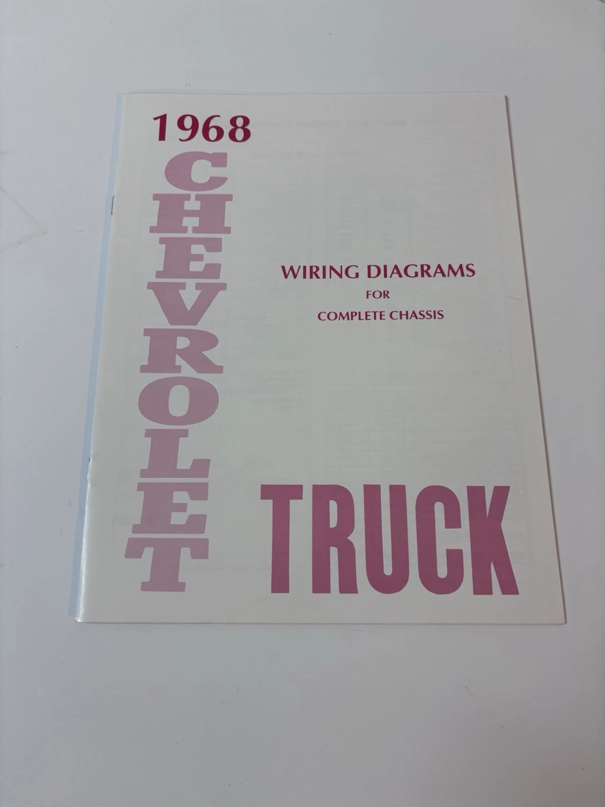 1968 Chevrolet Truck All Models Wiring Diagrams Manual