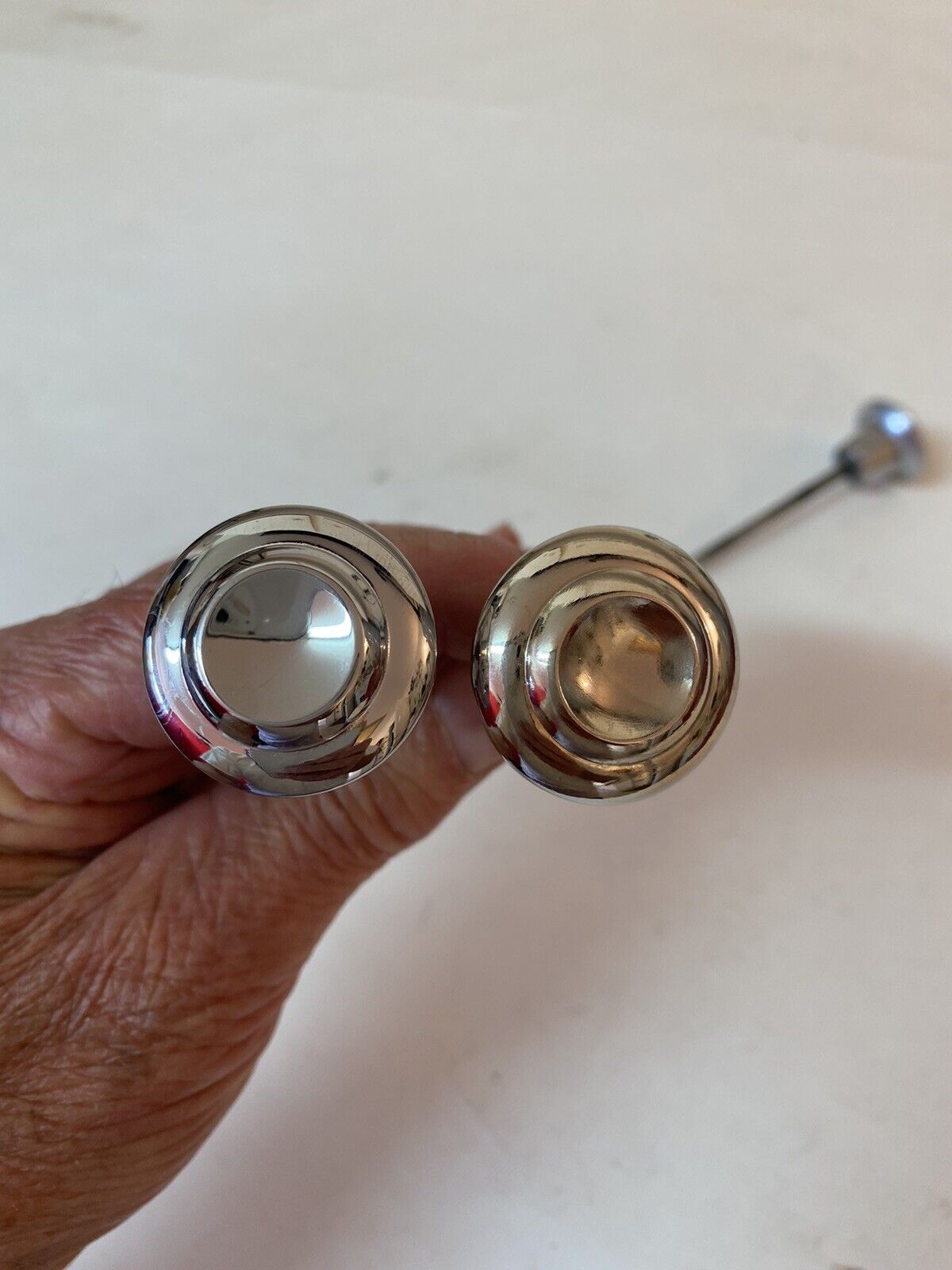 CHROME HEADLIGHT KNOB ROD Dash 1955  - 1959 CHEVY GMC TRUCK CORRECT