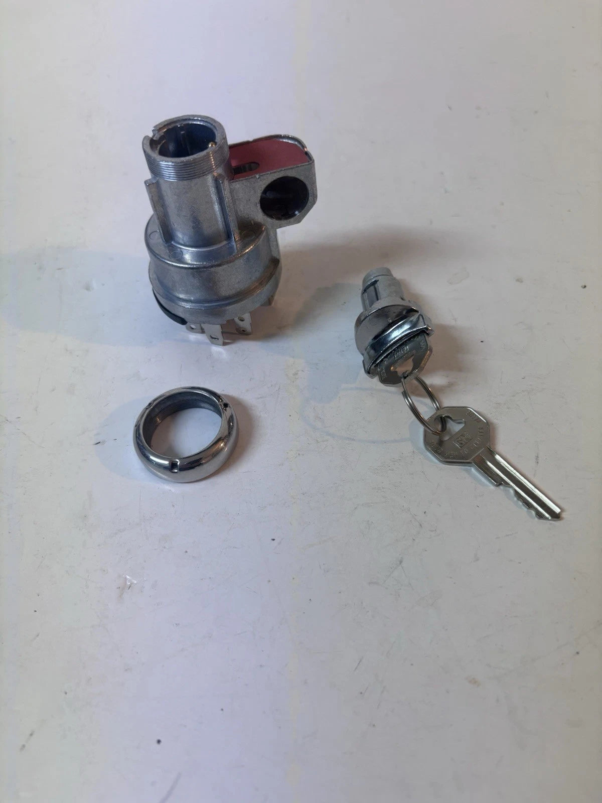 NEW 1116562 GM OEM 1959 Chevy Impala Del Ray Ignition Switch Key Cylinder & Nut
