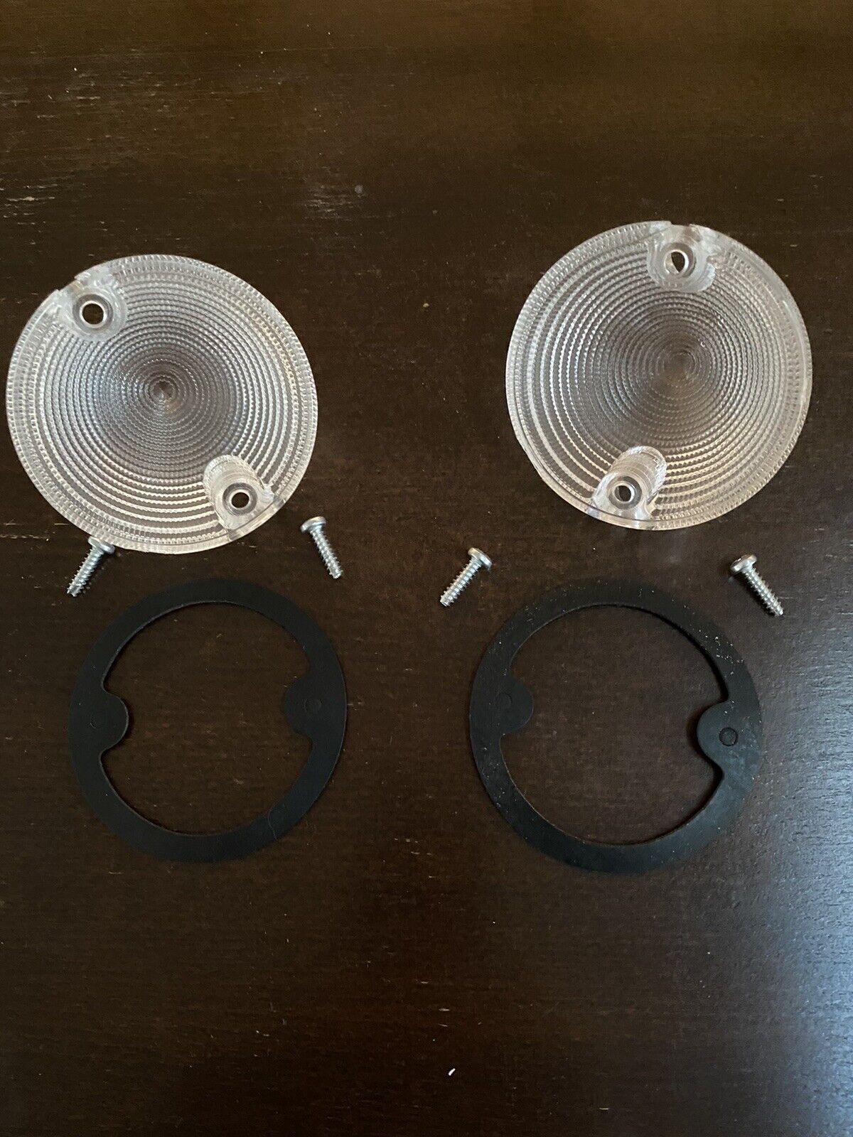 1958 1959 GMC Truck Park Light Bee Hive Lenses Pair Brand New Screws Gaskets