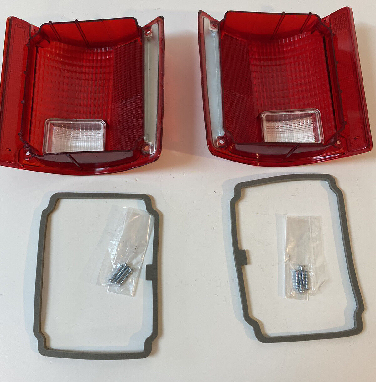 1973-1987 Chevy GMC Fleetside trucks Pair taillight lens without trim Free Ship