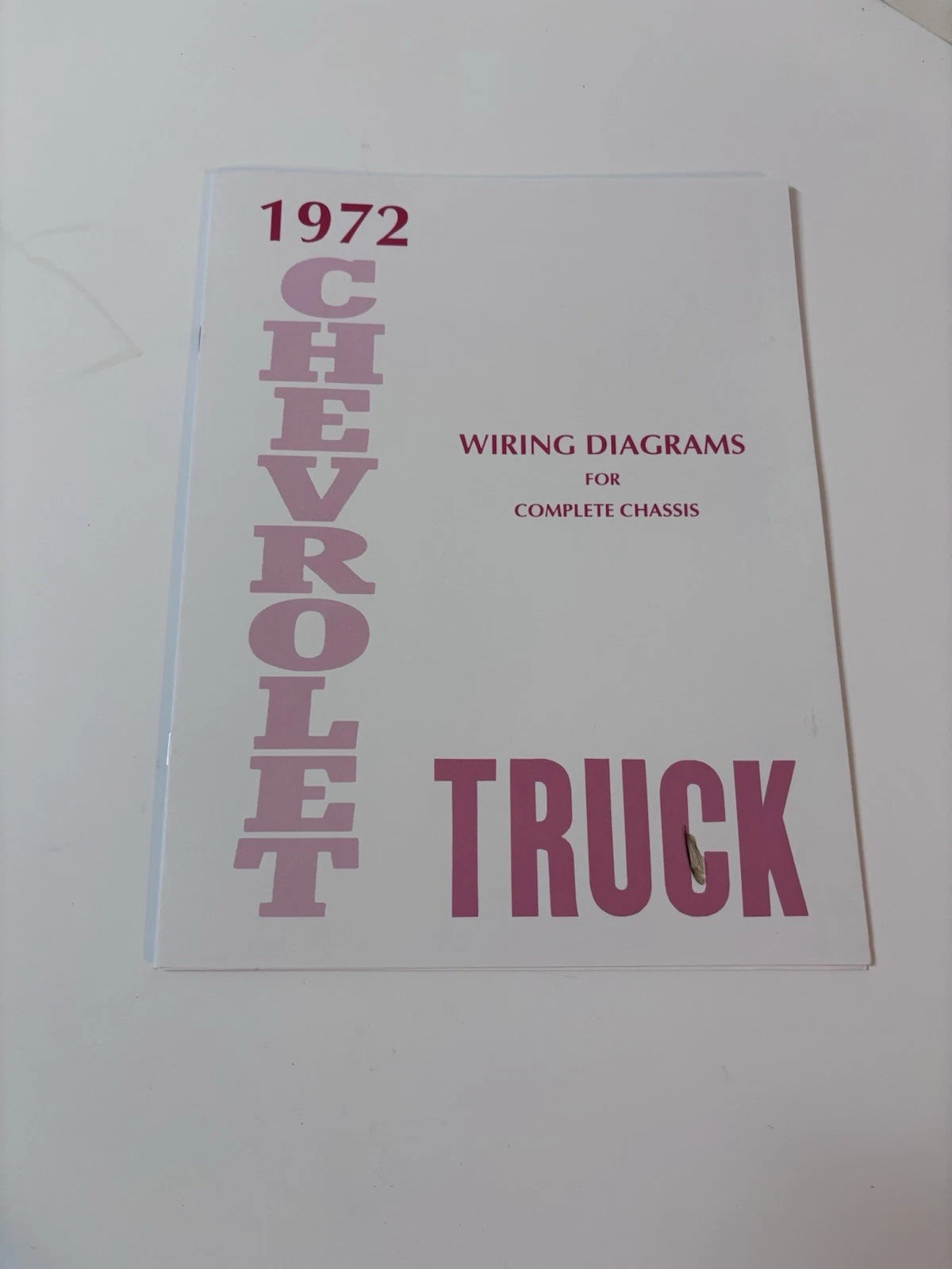 1972 Chevrolet Truck All Models Wiring Diagrams Manual