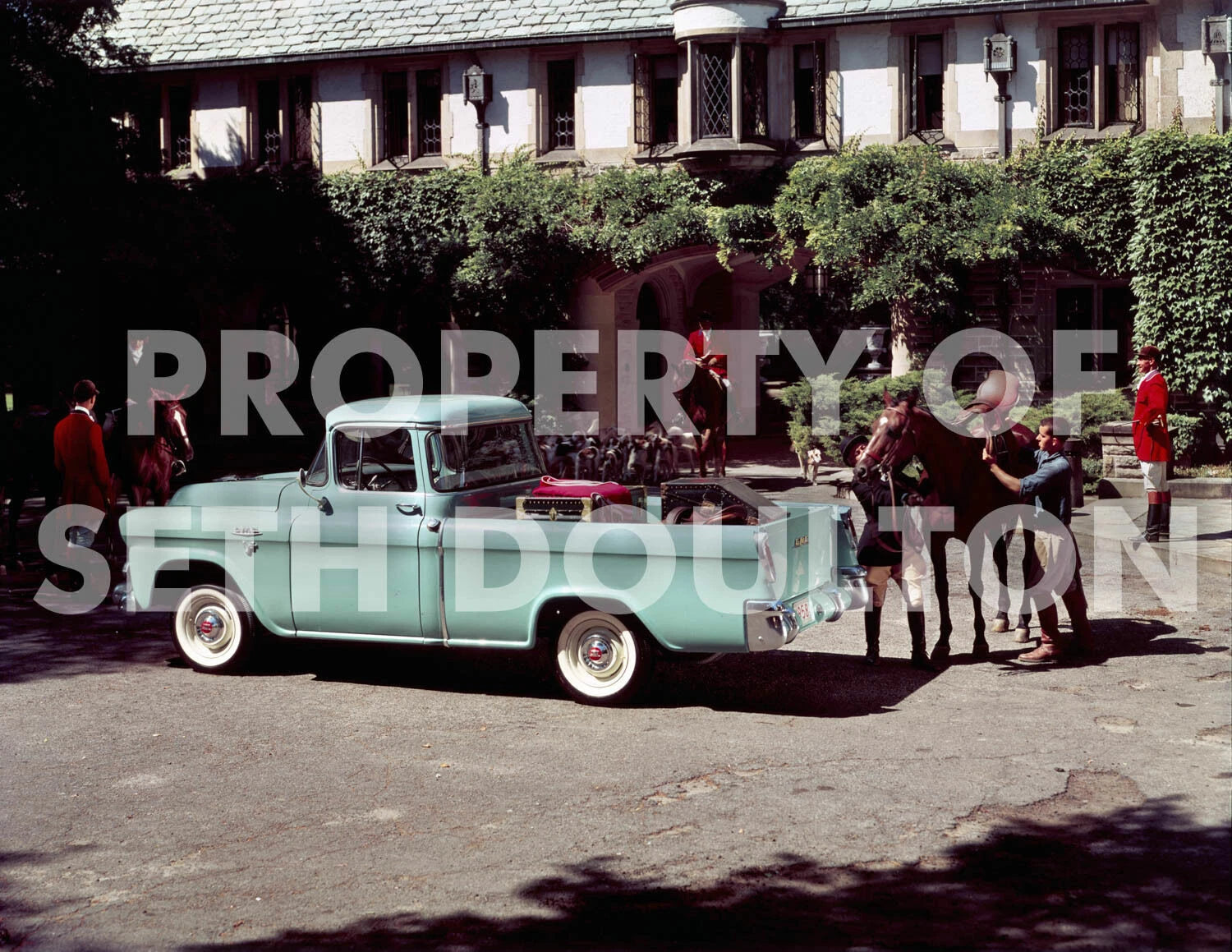 1958 GMC rare factory original photo vintage print ad Large 16" X 20" poster