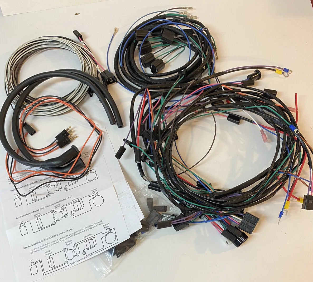 1958 1959 Chevy Truck All Models USA Made Correct Wiring Harness Kit Alternator