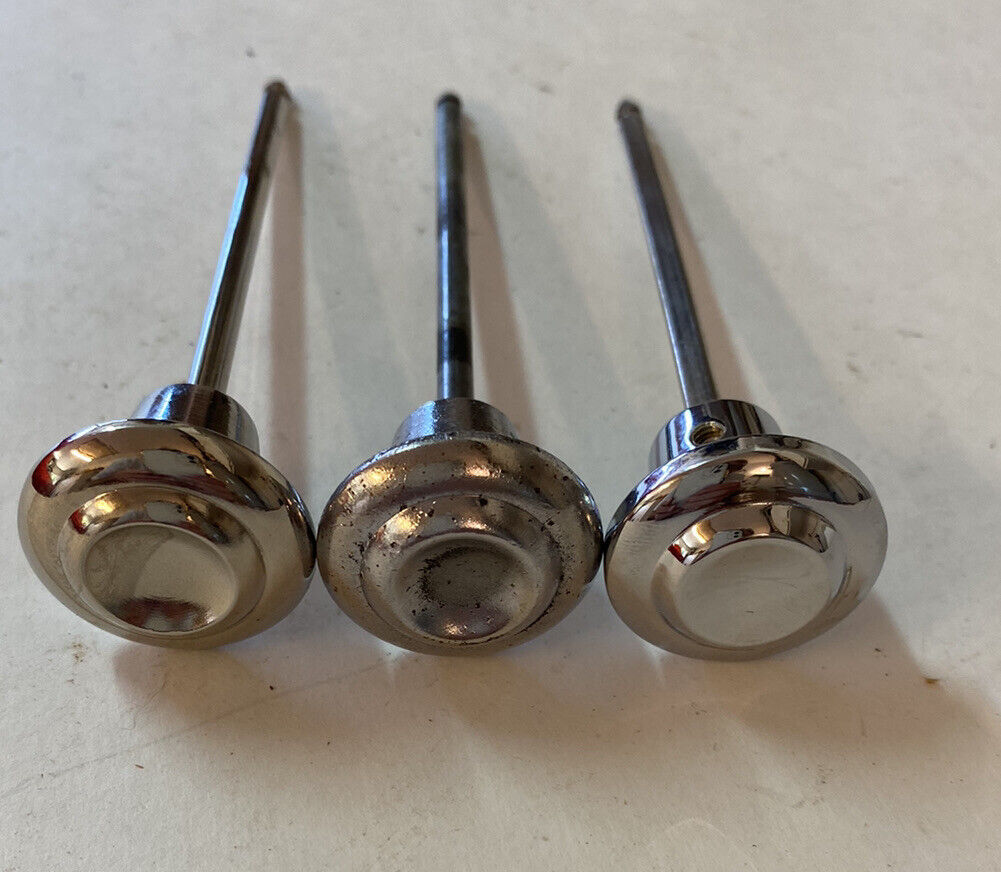 CHROME HEADLIGHT KNOB ROD Dash 1955  - 1959 CHEVY GMC TRUCK CORRECT