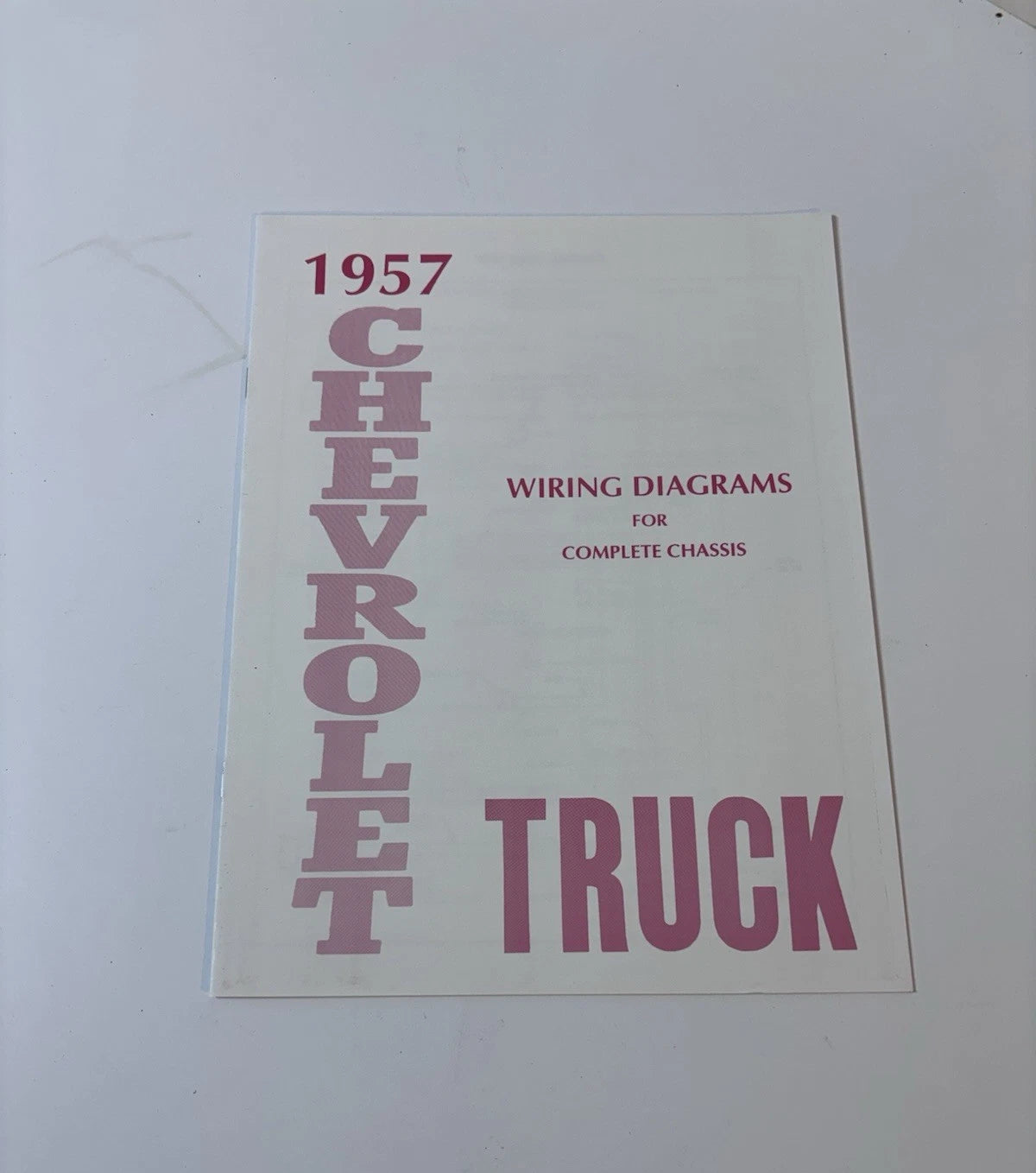 1957 Chevrolet Truck All Models Wiring Diagrams Manual