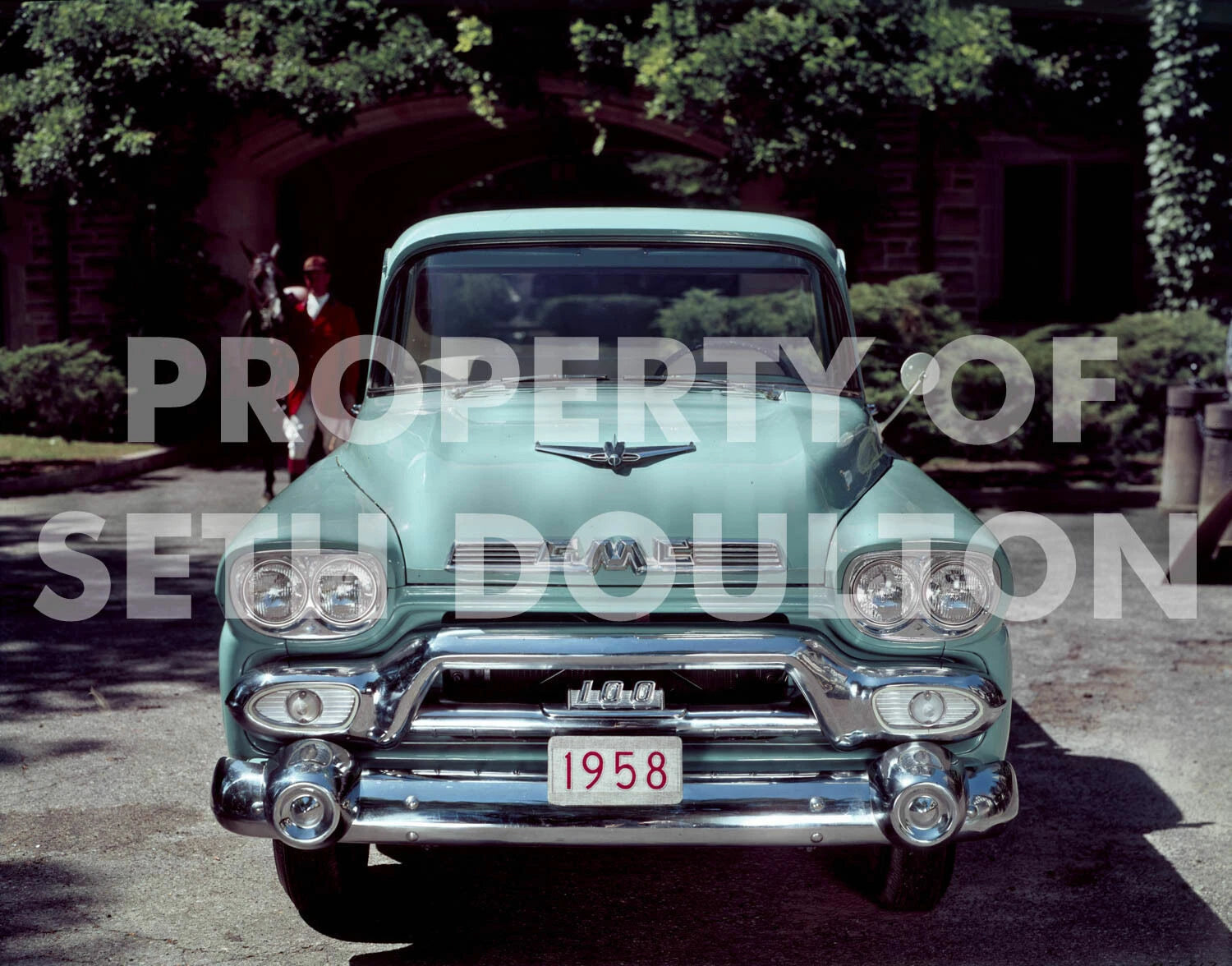 1958 GMC rare factory original photo vintage print ad Large 16" X 20" poster
