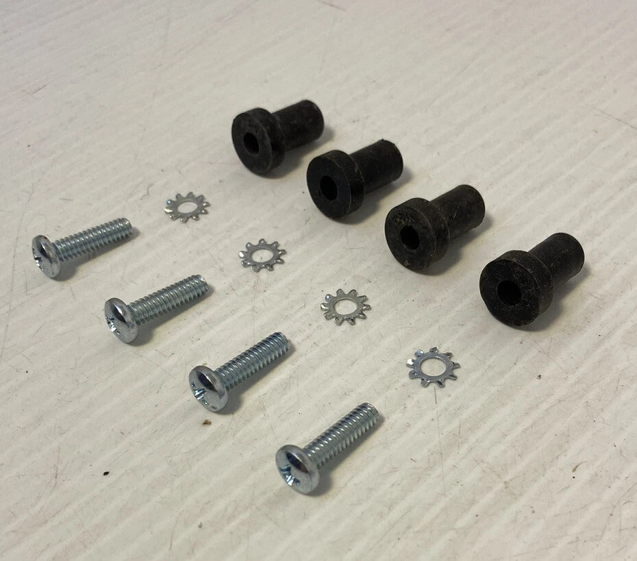 4 1958 Chevy Car 1958 - 1959 Truck Windshield Wiper Motor Mt Rubber Wellnut W/screws