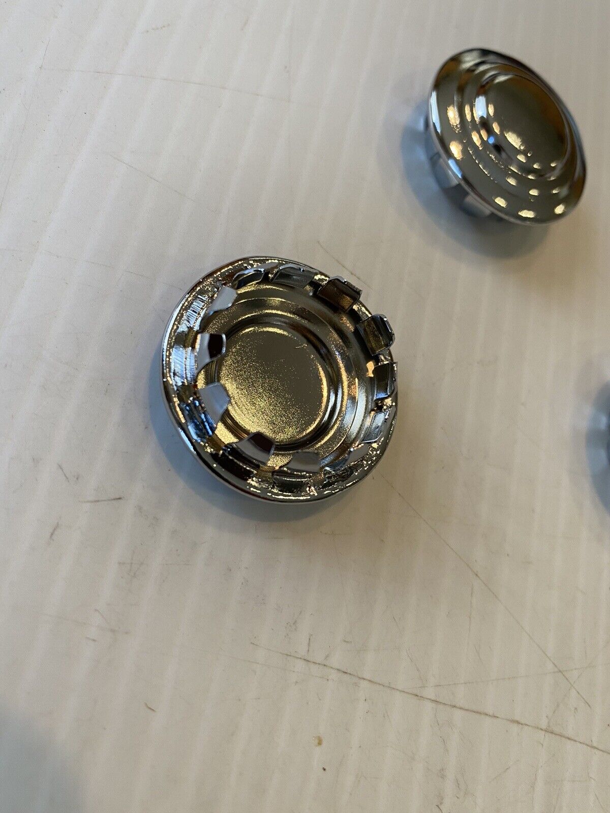 New 1955 - 1959 GMC Truck Chrome Steel Dash Hole Plugs 3 Free Ship