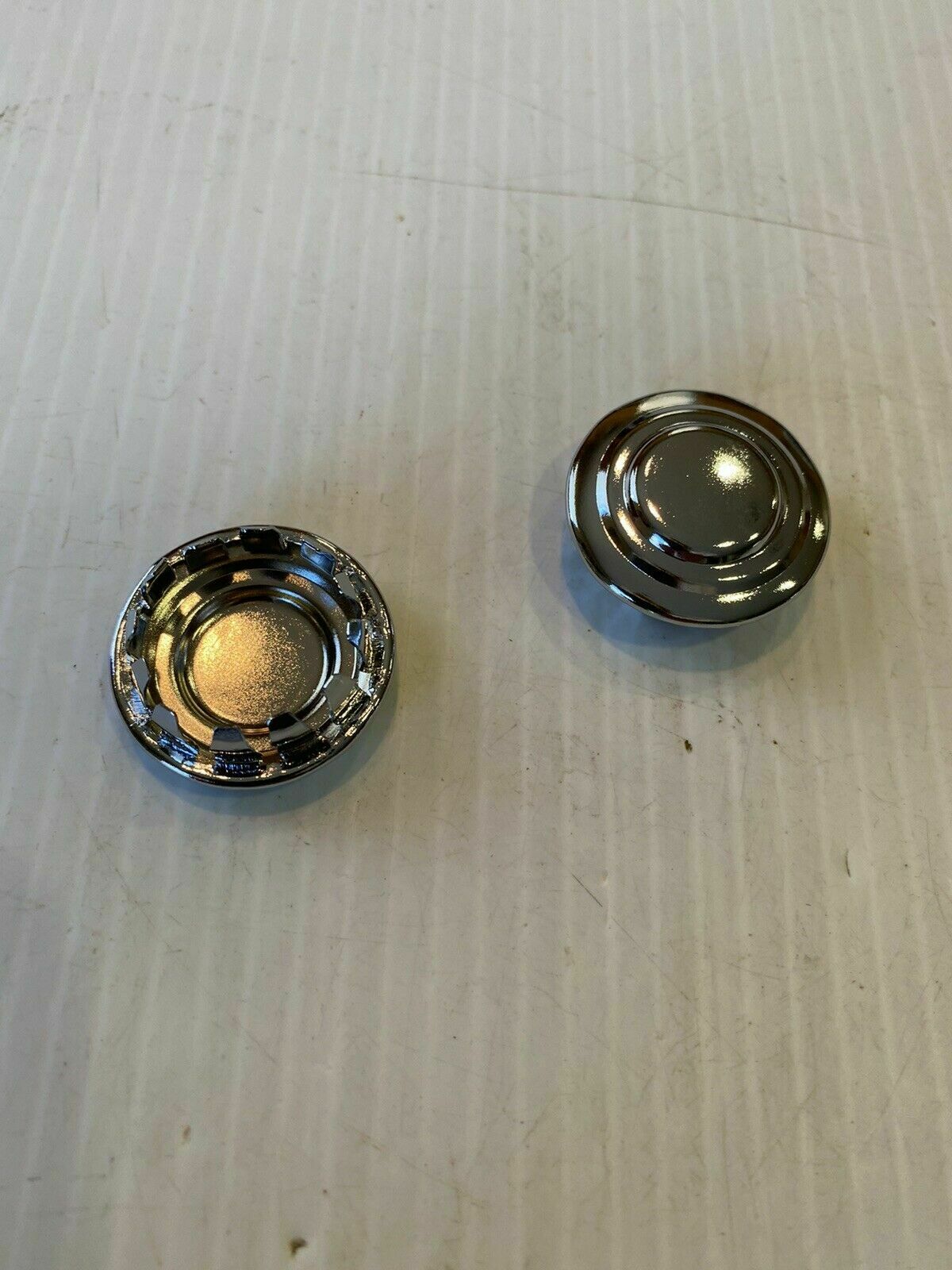 Dash Parts: New 1955 - 1959 GMC Truck Chrome Steel Dash Hole Plugs 2 Free Ship