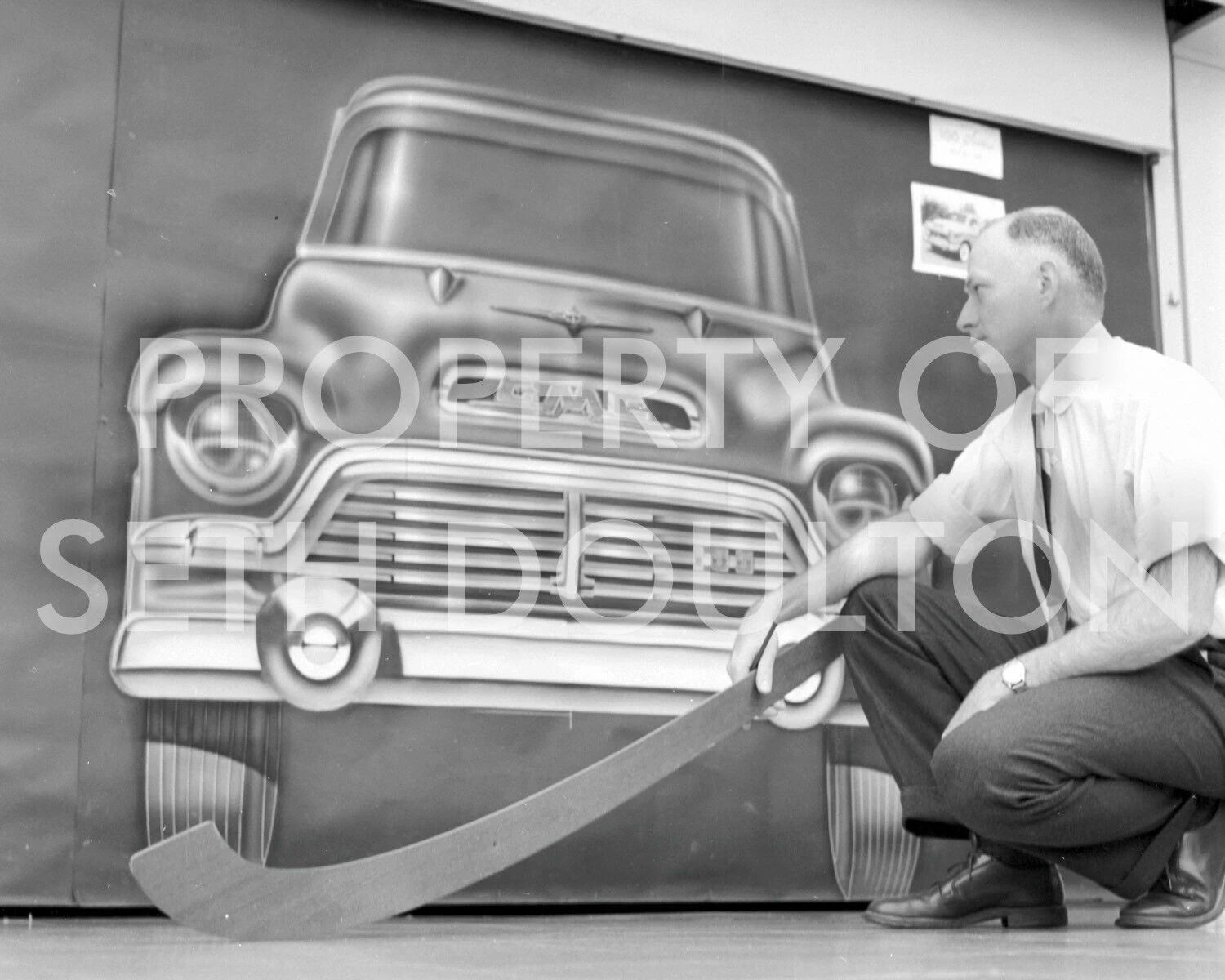 1957 GMC Studio factory original photo vintage print ad Large 16" X 20” poster