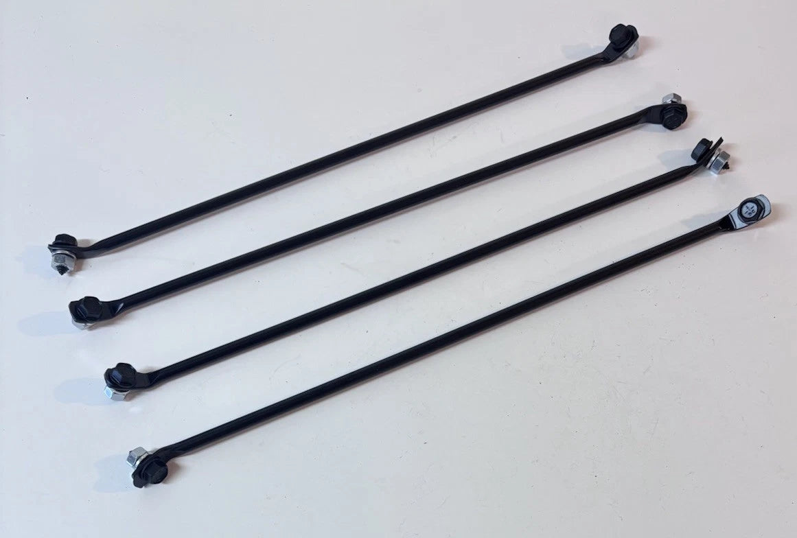 1958 - 1966 CHEVY GMC TRUCK FLEETSIDE BED REINFORCEMENT BRACES 4 PCS W/ Hardware