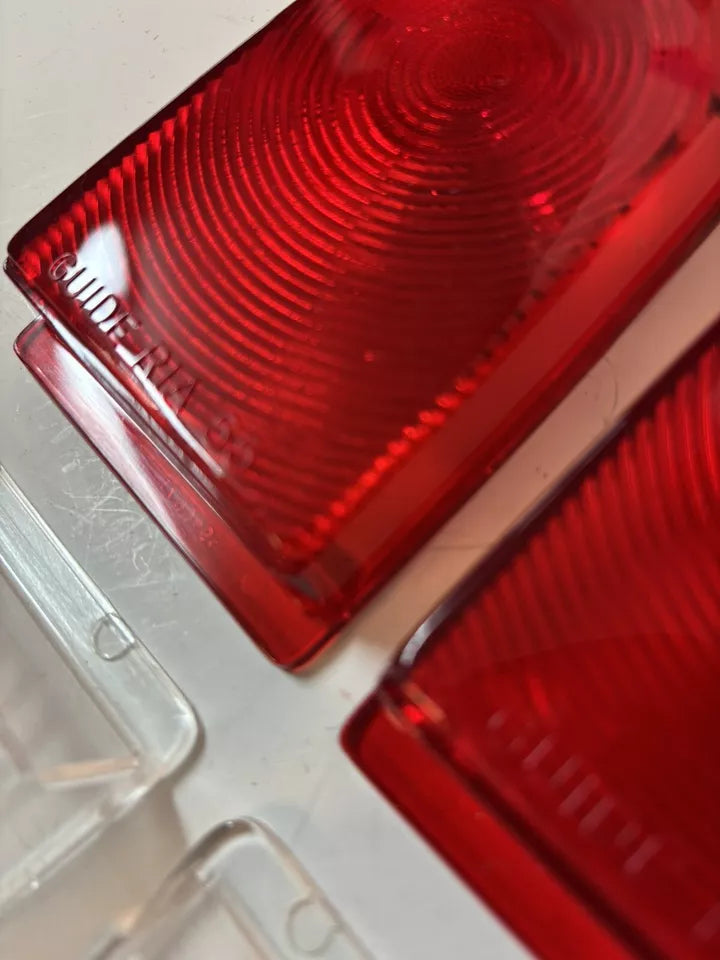 NEW Tail Light B/U Guide Lenses PAIR 1955 - 1958 CHEVY CAMEO GMC Suburban TRUCK
