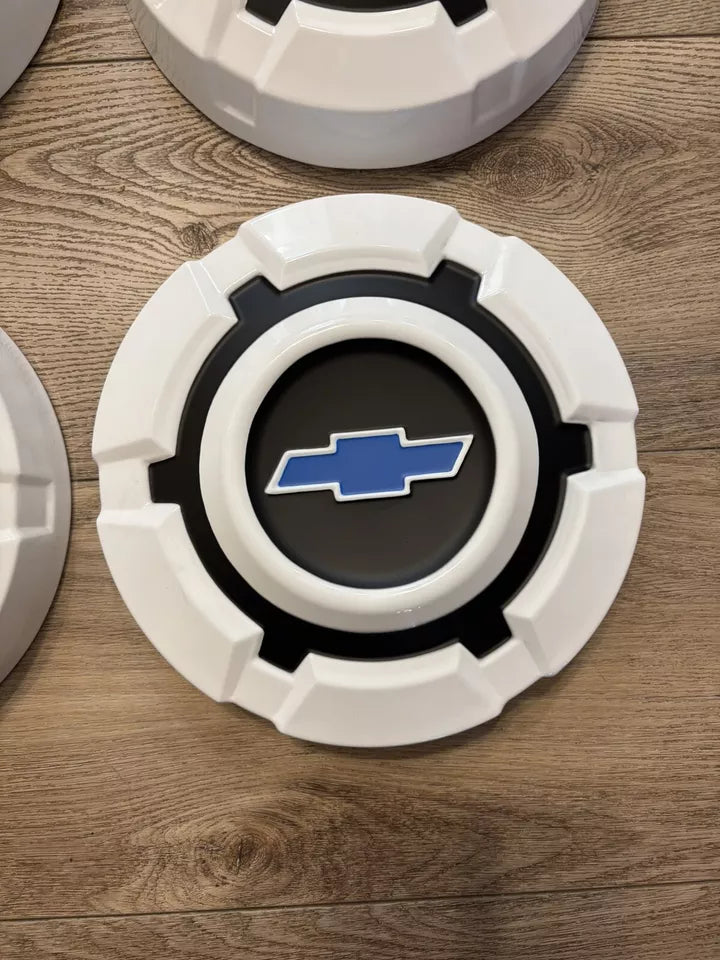 NEW 1969-1972 Chevy 1/2 Ton Wheel Center Rim Hubcap Lug Cover Dog Dish C10 Set 4