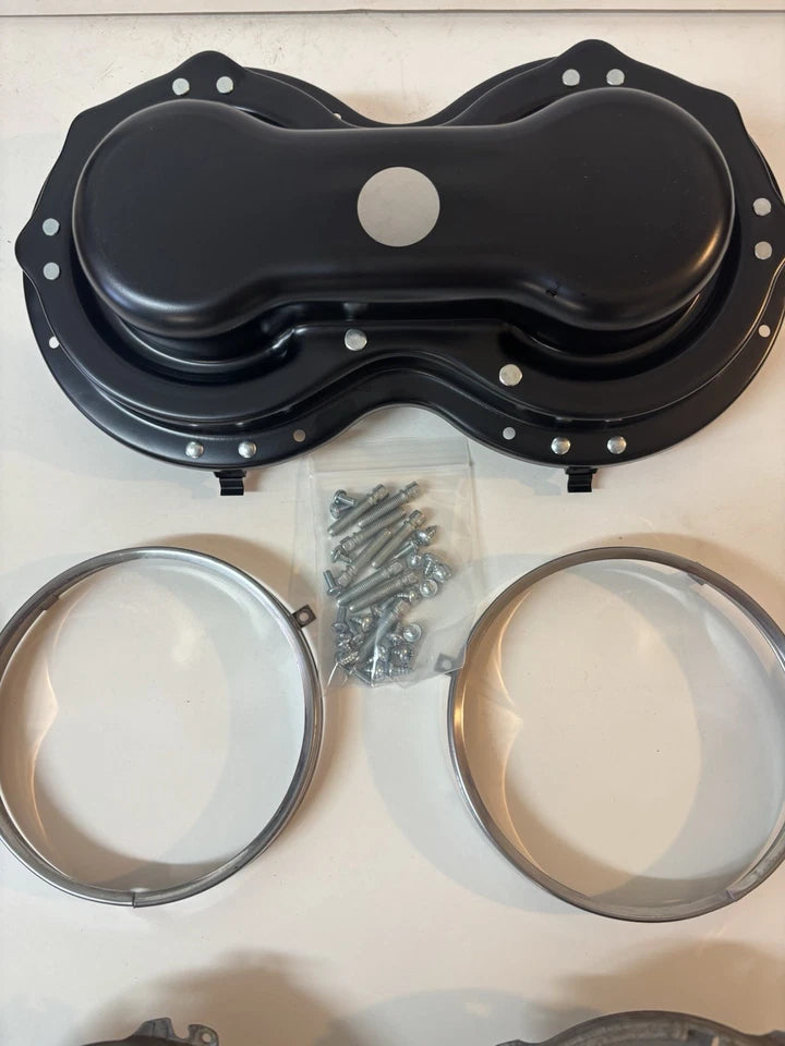 1958 - 1959 Chevy Headlight Bucket Pair Complete GMC Truck Pickup 1958 1959 Hardware
