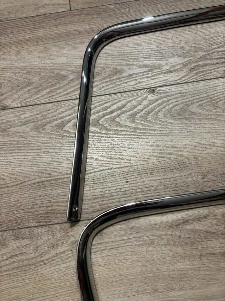 OEM PR Door Trim Panels Upper Inner Show Chrome 1955 2nd - 1959 Chevy GMC Truck