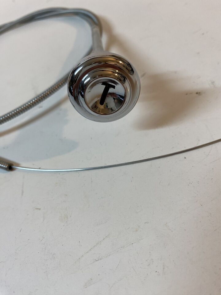 1955 - 1959 Chevy GMC Pickup Truck Chrome Choke & Throttle Cable Knob Set