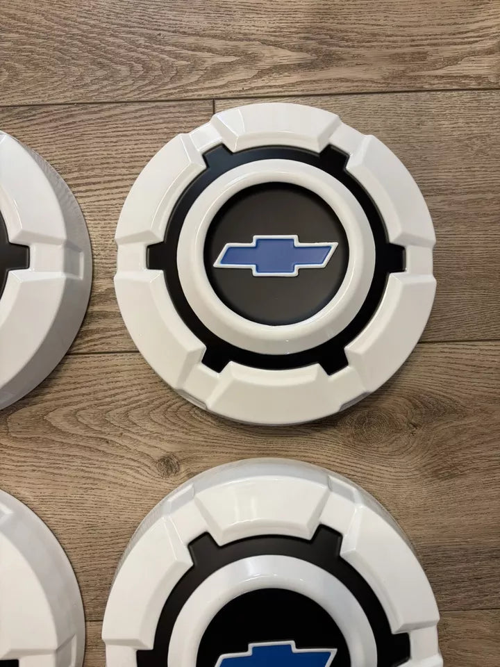 NEW 1969-1972 Chevy 1/2 Ton Wheel Center Rim Hubcap Lug Cover Dog Dish C10 Set 4