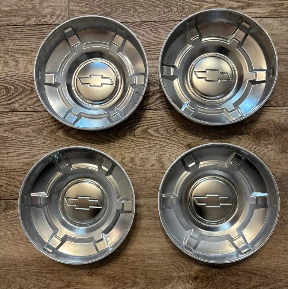 NEW 1969-1972 Chevy 1/2 Ton Wheel Center Rim Hubcap Lug Cover Dog Dish C10 Set 4