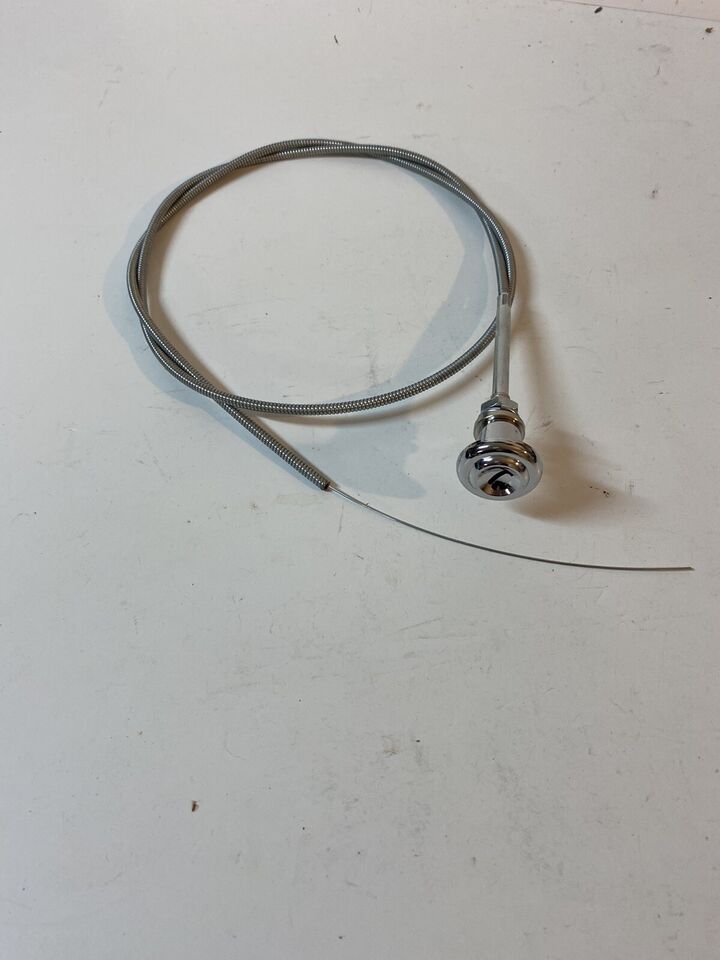 1955 - 1959 Chevy GMC Pickup Truck Chrome Choke & Throttle Cable Knob Set