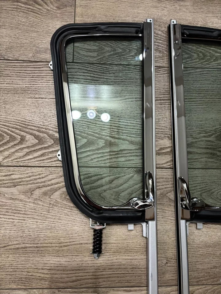 1955 - 1959 Chevy GMC Pickup Truck Vent Window Post Assembly Green Glass RH & LH