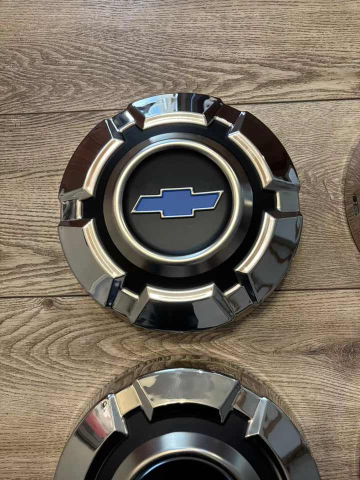 NEW 1969-1972 Chevy 1/2 Ton Wheel Center Rim Hubcap Lug Cover Dog Dish C10 Set 4