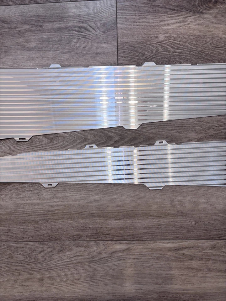 1957 Chevy BelAir 2-Door Quarter Side Panel Aluminum Inserts Moldings Pair