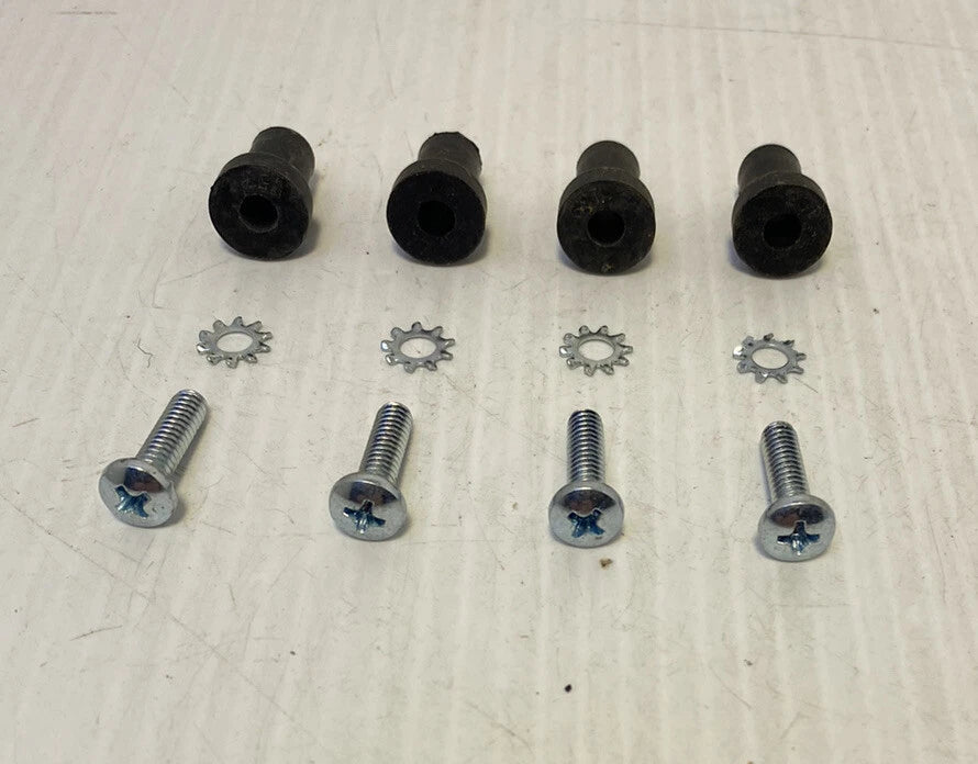 4 1958 Chevy Car 1958 - 1959 Truck Windshield Wiper Motor Mt Rubber Wellnut W/screws