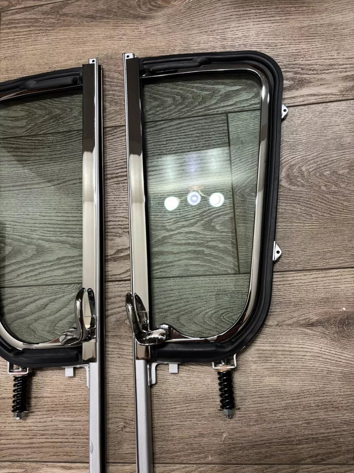 1955 - 1959 Chevy GMC Pickup Truck Vent Window Post Assembly Green Glass RH & LH