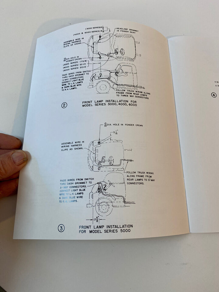 1954 1955 Chevrolet All Truck Turn Signal Information Installation Brochure