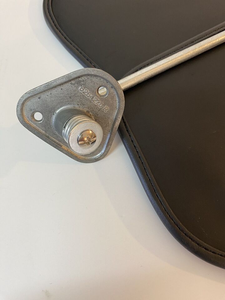 1973-1987 Chevy GMC Full Size Truck Inside Sun Visors Black Vinyl With Brackets