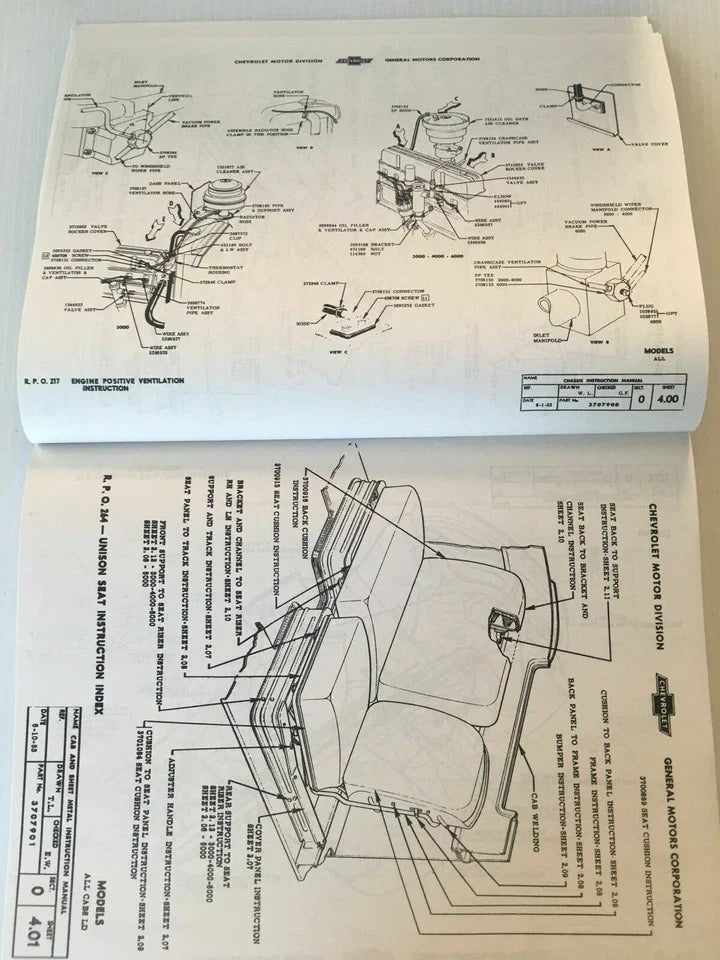 Manuals: 1947 - 1954 Chevrolet Truck Factory Assembly Manual Chevy Pickups And All Models