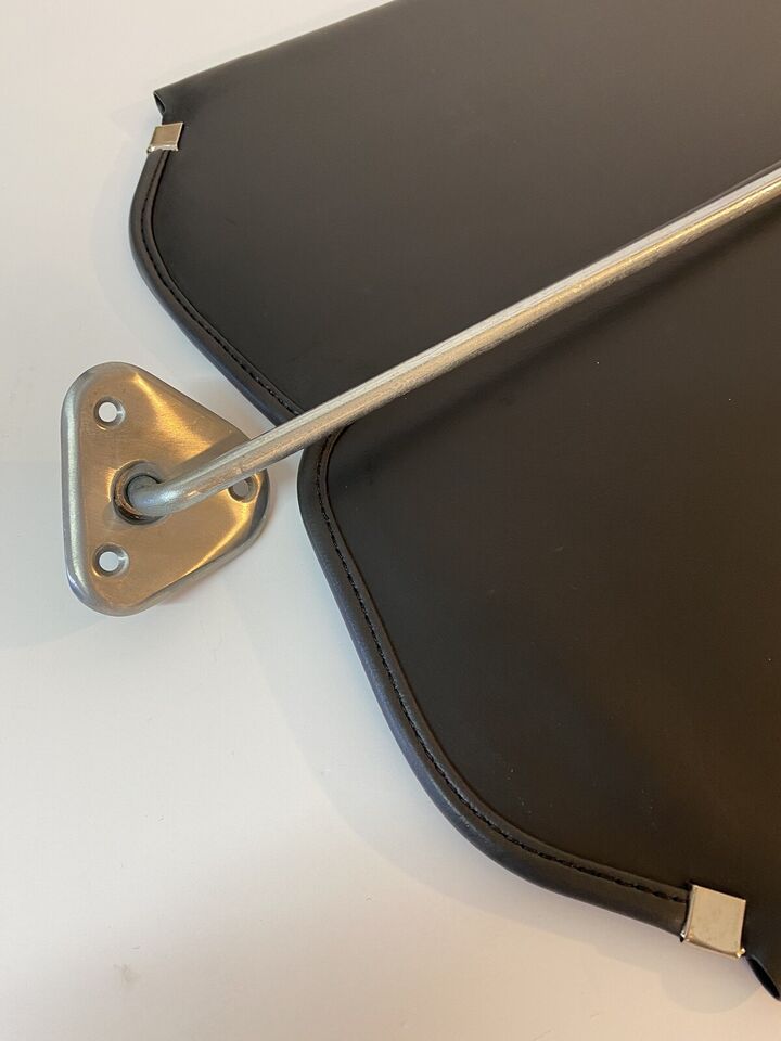 1973-1987 Chevy GMC Full Size Truck Inside Sun Visors Black Vinyl With Brackets