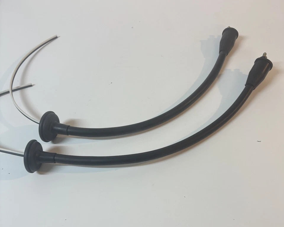 1955 - 1957 CHEVY CAR TAIL LAMP PLUG PIGTAIL Rubber Tube Boots 28” Lead Pair