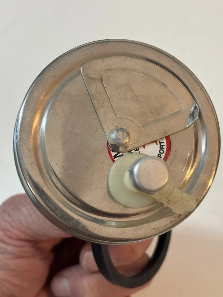 NEW 1940s - 1950s Glass Windshield Washer Glass Jar Small Mouth Lid Trico Type