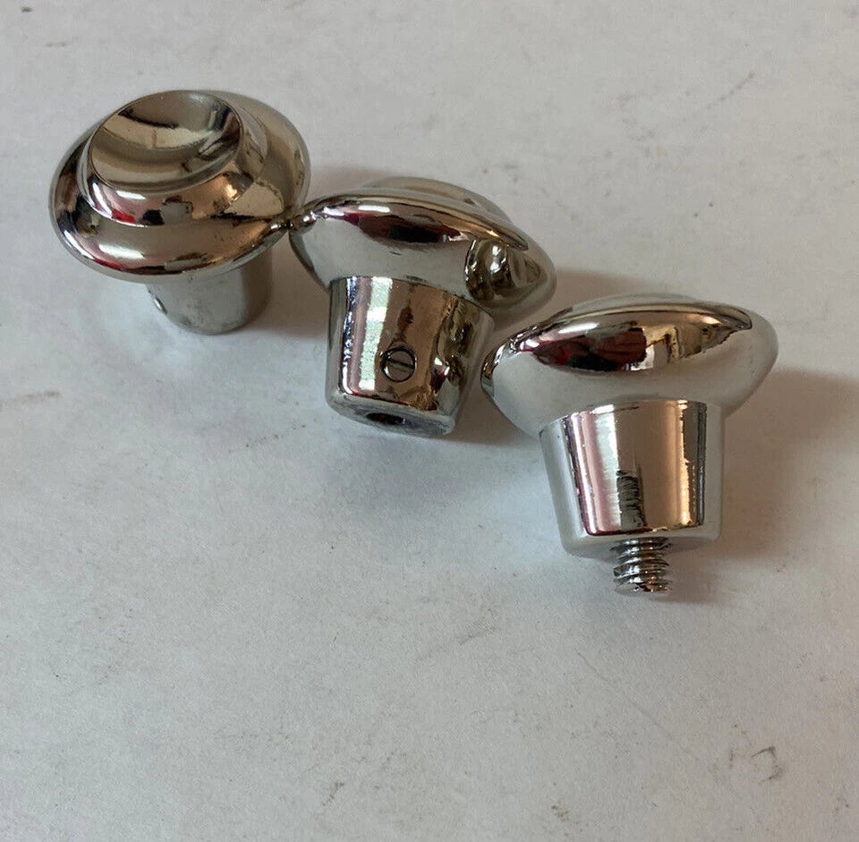 CHROME DASH KNOB SET 1955 - 1959 CHEVY GMC TRUCK CORRECT Shape (5)