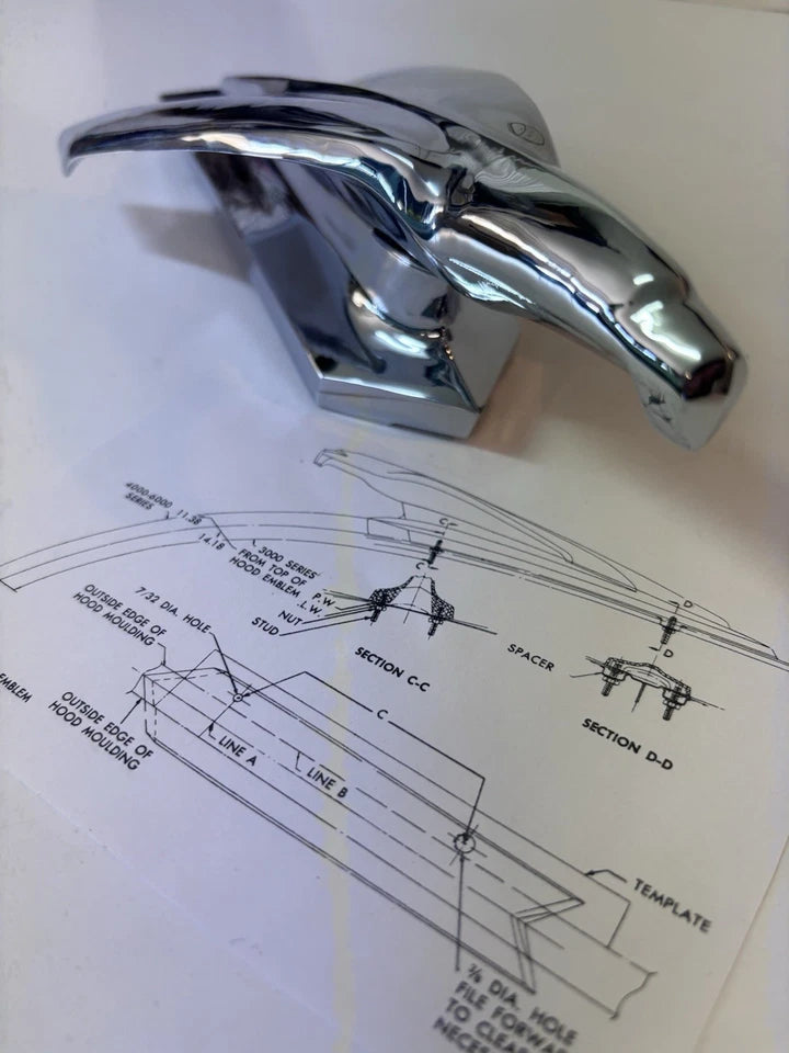 NEW Chevrolet 1954 1955 First Series Accessory hood ornament 3100 pickup truck