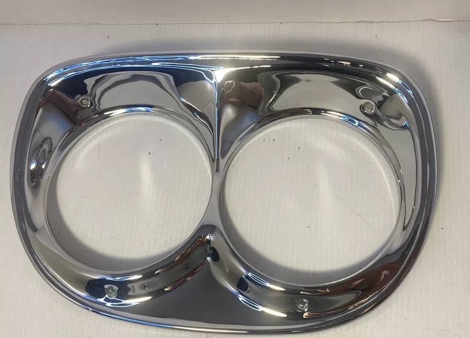 Show Chrome Headlight Bezels 1958 1959 Chevy Pickup Truck Headlamp Door OEM GMC