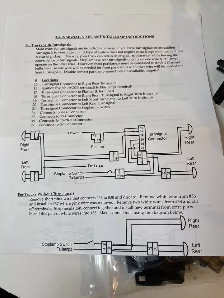 Wiring Harnesses: 1955 - 1957 Chevy Truck All Models USA Made Correct Wiring Harness Kit Gen