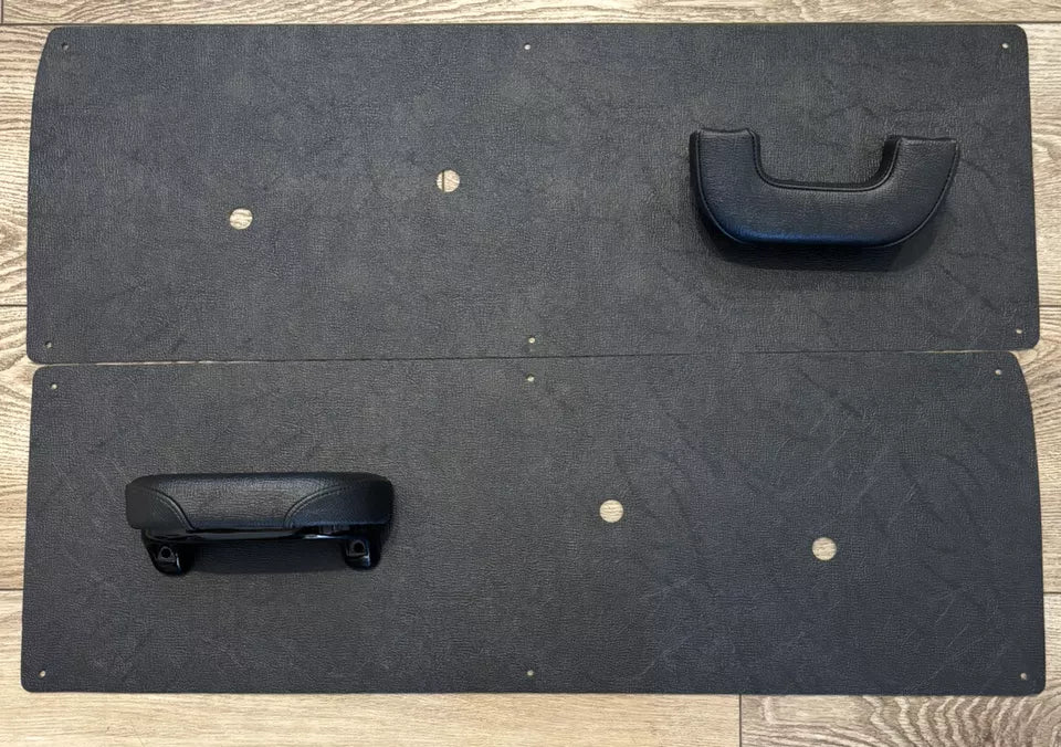 Premium OEM Vinyl CHEVY GMC TRUCK DOOR PANELS Arm Rest Kit Black 1947 - 1955