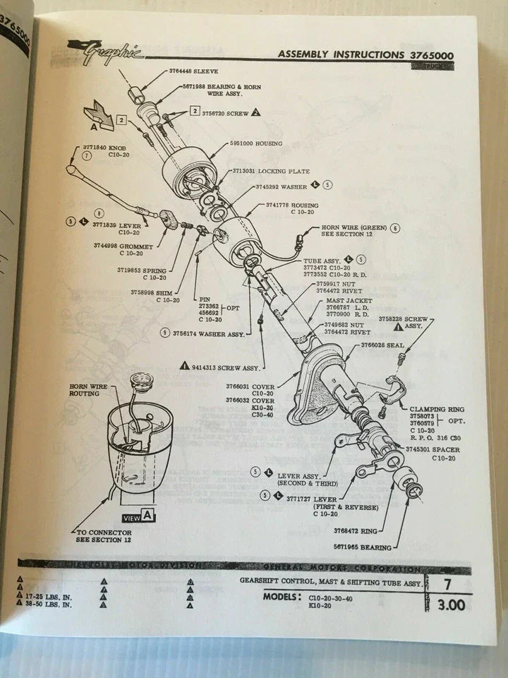 Manuals: 1960 - 1966 Chevy Truck Factory Assembly Manual All Models