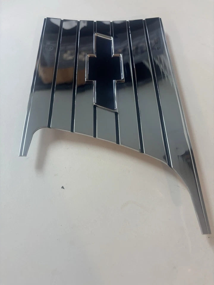 NEW 1957 1958 CHEVY CAMEO TRUCK FRONT BED BOWTIE PLATES SAIL SHOW CHROME