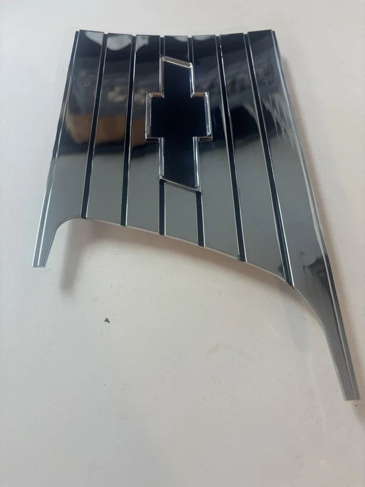 NEW 1957 1958 CHEVY CAMEO TRUCK FRONT BED BOWTIE PLATES SAIL SHOW CHROME