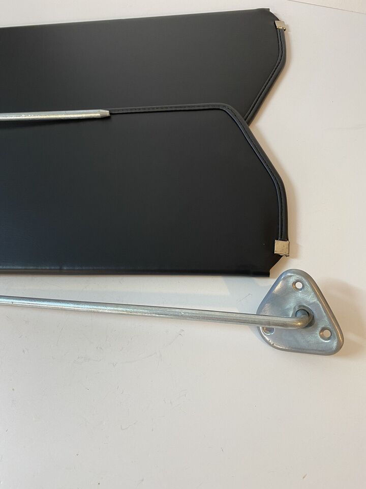 1973-1987 Chevy GMC Full Size Truck Inside Sun Visors Black Vinyl With Brackets