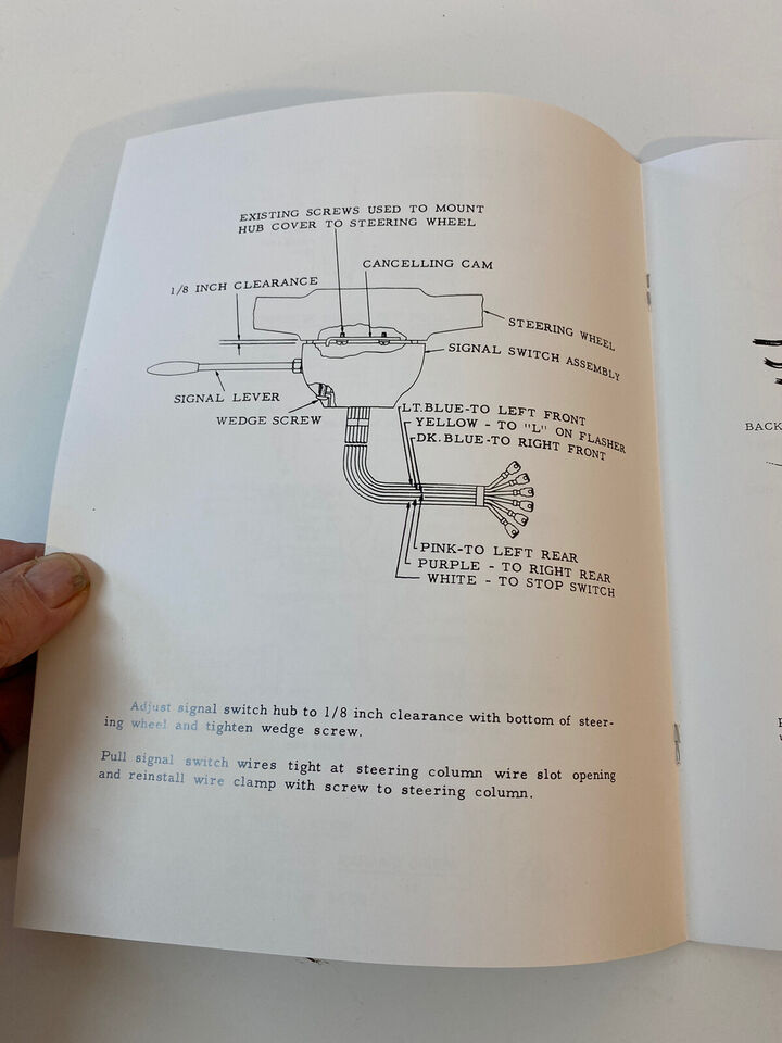 1954 1955 Chevrolet All Truck Turn Signal Information Installation Brochure