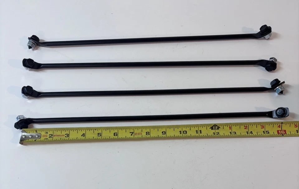 1958 - 1966 CHEVY GMC TRUCK FLEETSIDE BED REINFORCEMENT BRACES 4 PCS W/ Hardware