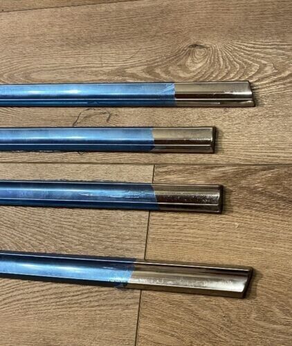 1957 1958 CHEVY CAMEO TRUCK STAINLESS STEEL BED SIDE MOLDING Show CONDITION 4 Pc