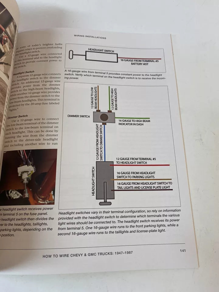 Chevrolet GMC Trucks 1947 - 1959 - 1987 How to Wire Book 159 Pages