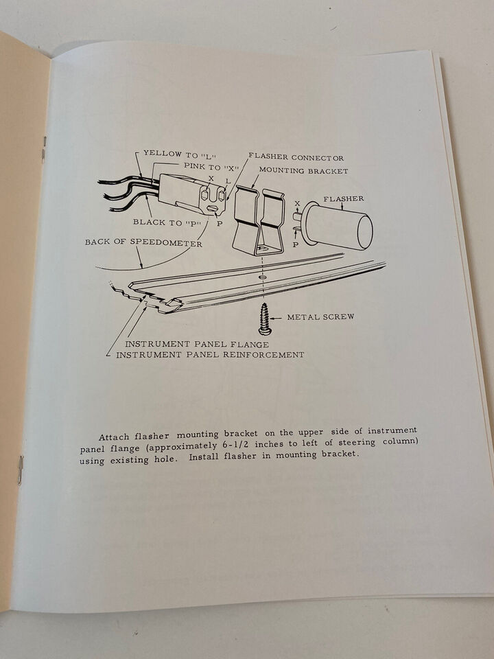 1954 1955 Chevrolet All Truck Turn Signal Information Installation Brochure