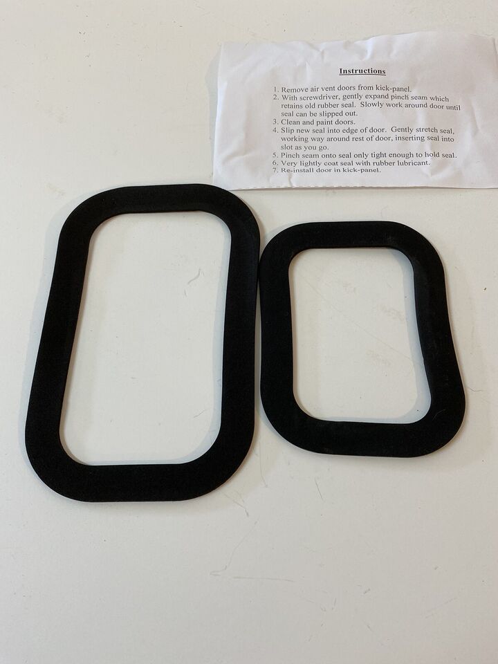 1955 2nd-1959 Chevrolet GMC Pickup Truck Cowl Vent Kick Panel Seal Pair USA Made